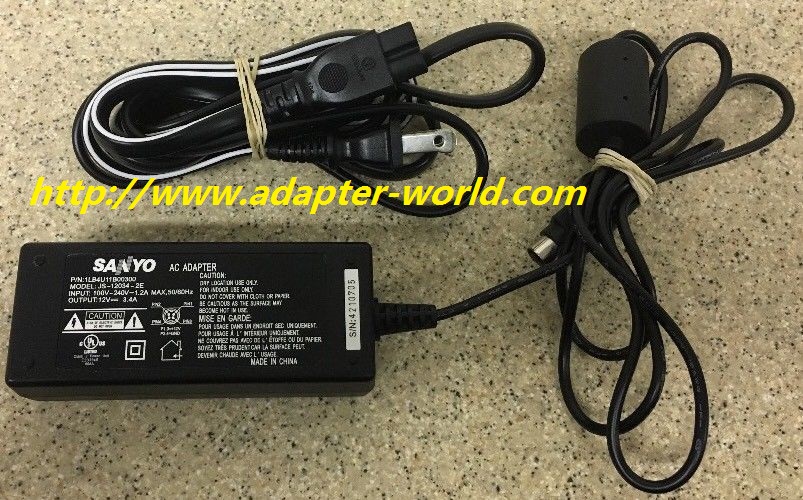 *100% Brand NEW* SANYO P/N: 1LB4U11B00300 POWER SUPPLY 4 PIN 12V DC AC/DC ADAPTER Free shipping!